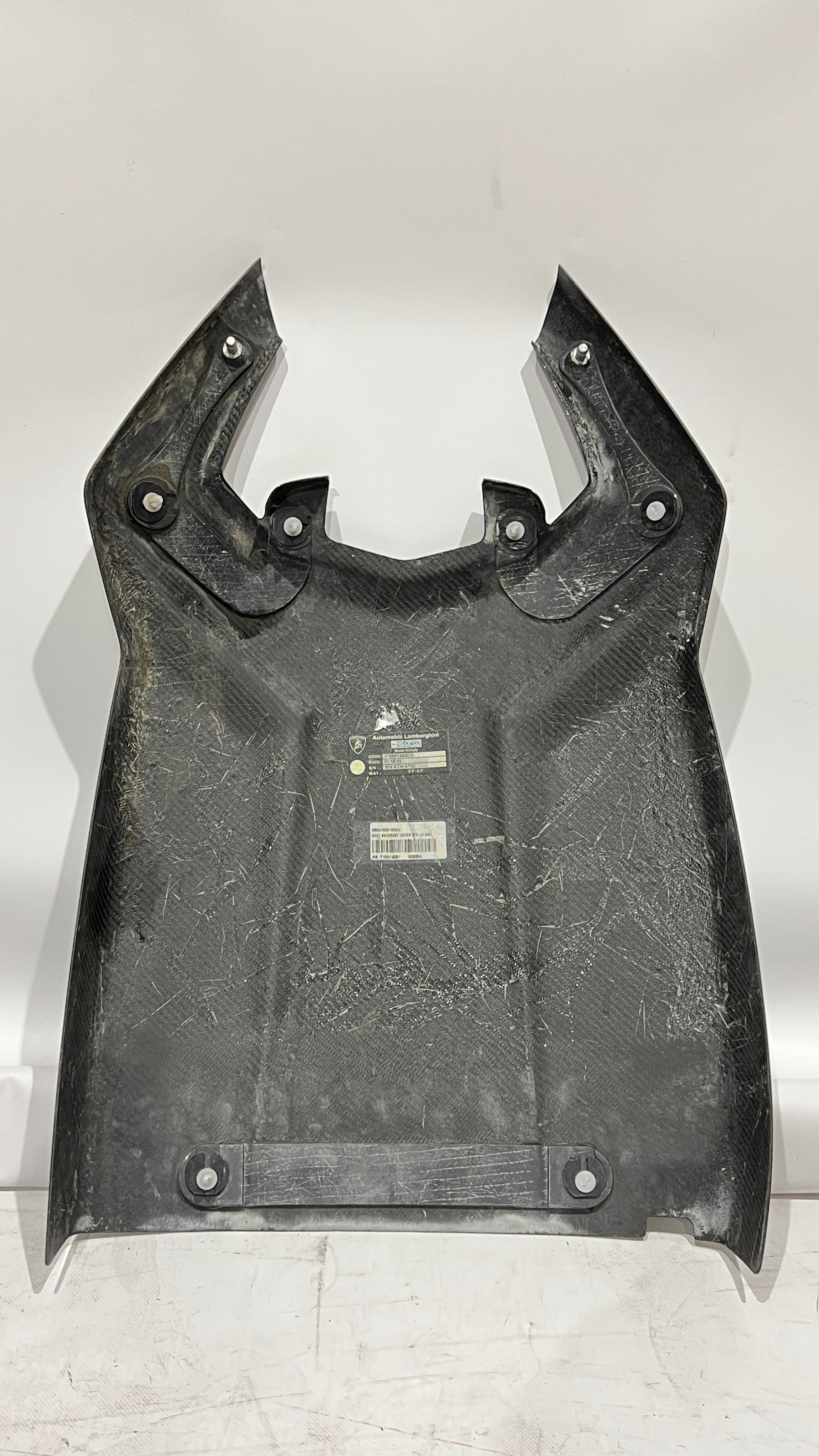 Lamborghini Aventador Seat Backrest cover Carbon fiber, OEM, Part number: 470881463C