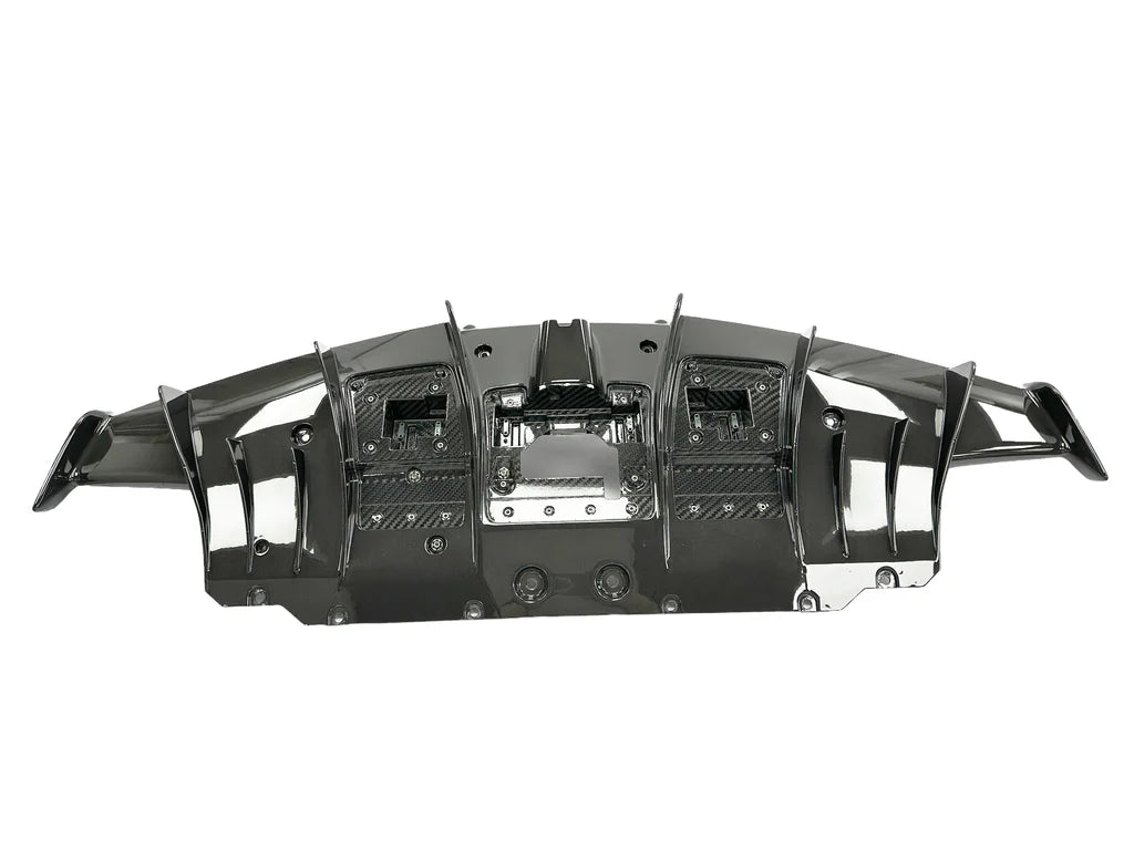 Ferrari 488 PISTA Rear diffuser Carbon Glossy finish, OEM, Part number: 796698