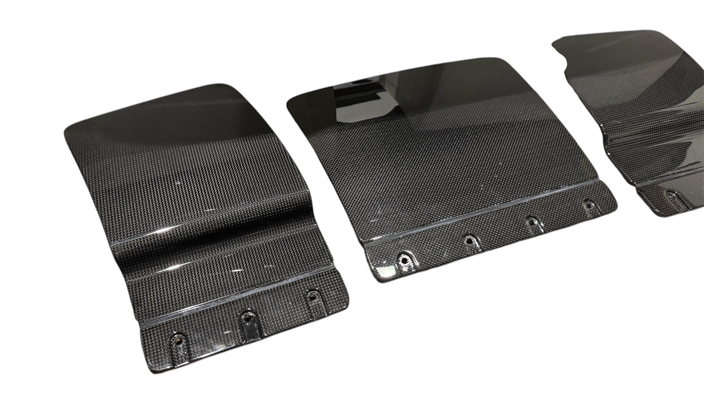 Ferrari F8 Tributo Flaps for F8 Rear diffuser carbon, OEM, Part number: 786905 786906 899293