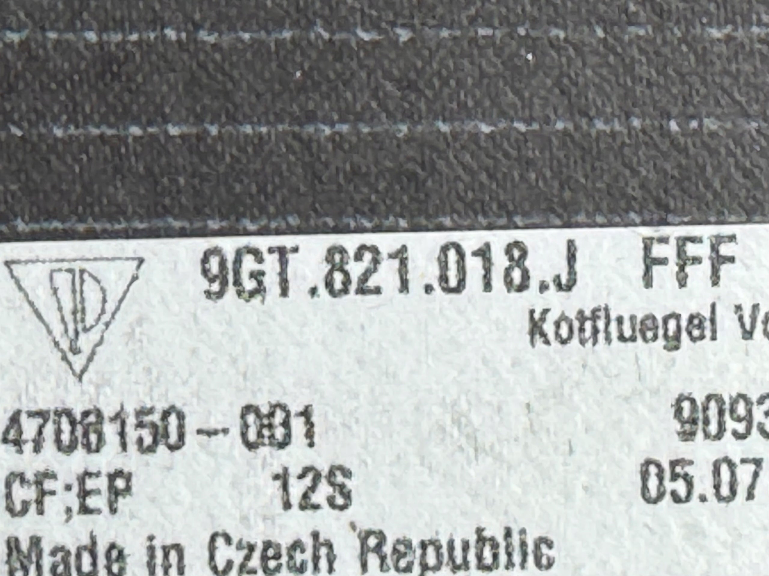 PORSCHE 992 GT3 RS, OEM part