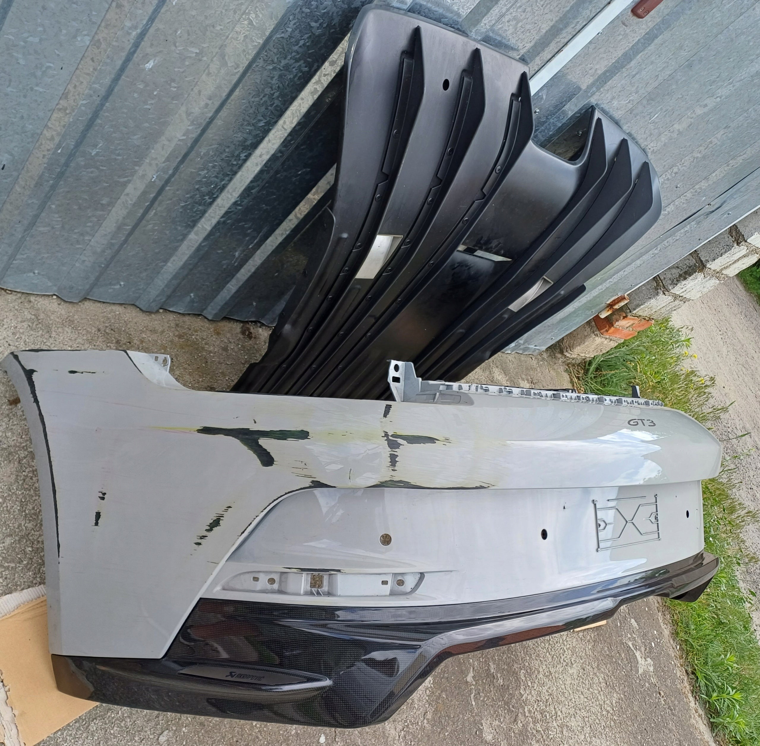 Porsche 992 GT3 Akrapovic Carbon Rear Diffuser, OEM, Part number: