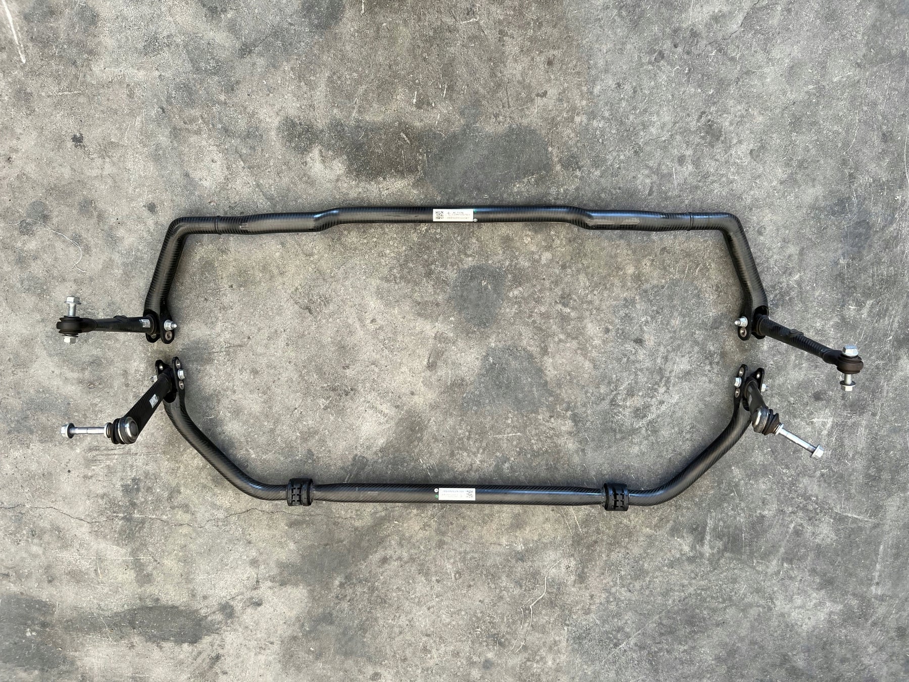 Porsche GT3RS Stabilizer carbon Weisach set, OEM, Part number: 9P1511467B