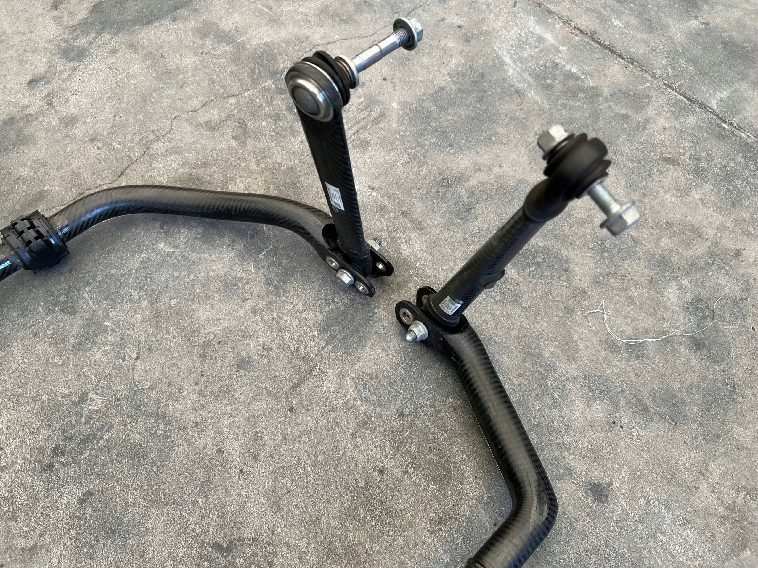 Porsche GT3RS Stabilizer carbon Weisach set, OEM, Part number: 9P1511467B