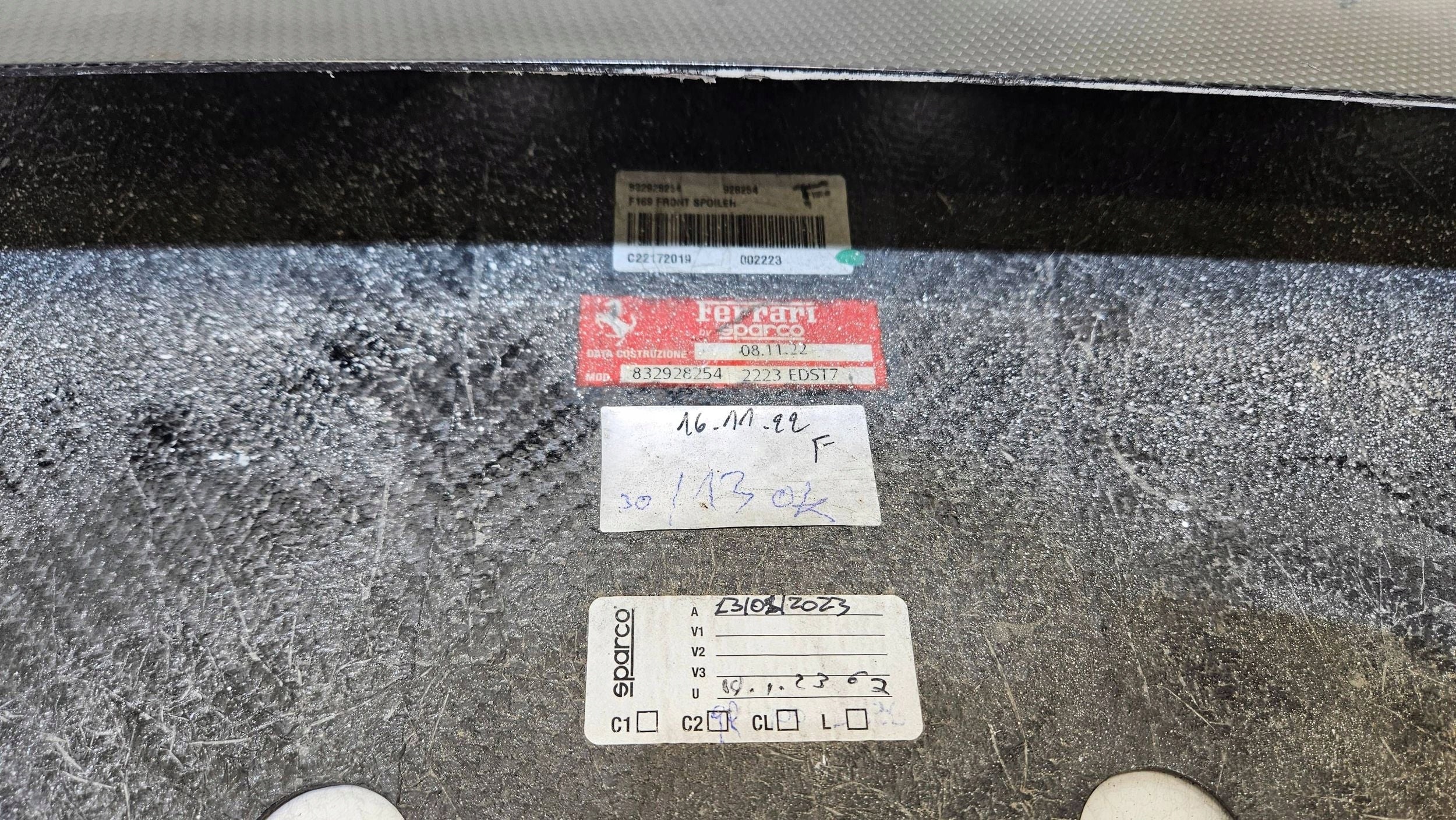 Ferrari ROMA F169 Front lip Carbon fiber, OEM, Part number: 855855, 928254