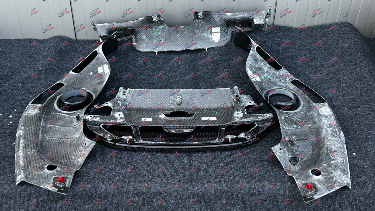 Ferrari 296 GTB Carbon fiber Rear Engine compartment set of 4 OEM Part number: - Carbon fiber engine cover