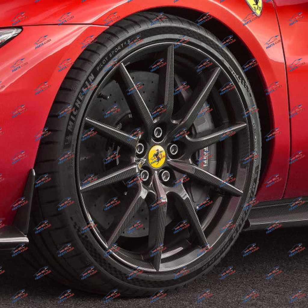 Ferrari 296 GTB Carbon fiber wheel set OEM Part - Carbon wheels