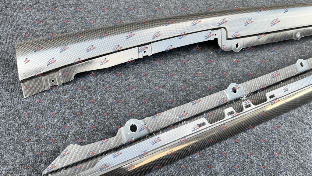 Ferrari 296 Gtb Side Skirt Sill Cover Carbon Oem Part Number: 777167 777177 Carbon Fiber Side