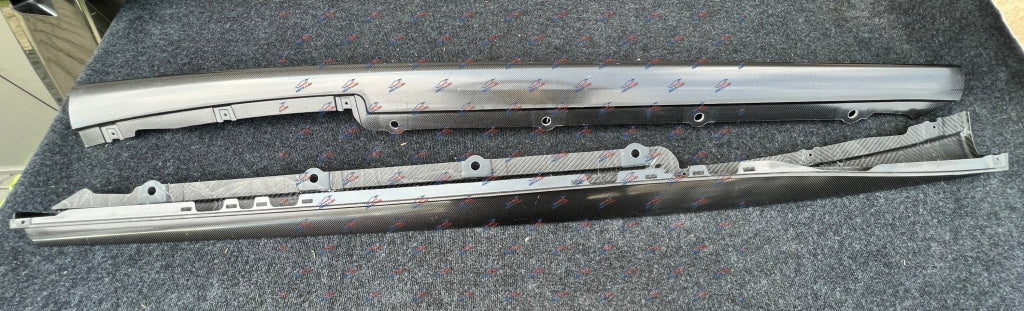 Ferrari 296 Gtb Side Skirt Sill Cover Carbon Oem Part Number: 777167 777177 Carbon Fiber Side
