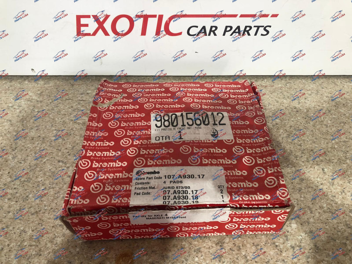Ferrari 488 Pista Front Pad Set With Springs Part Number: 70003826