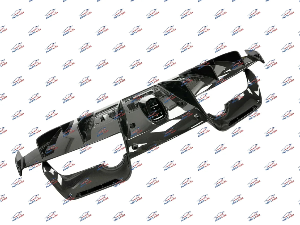 Ferrari 488 PISTA Rear diffuser Carbon Glossy finish OEM Part number: 796698 - Carbon fiber diffuser