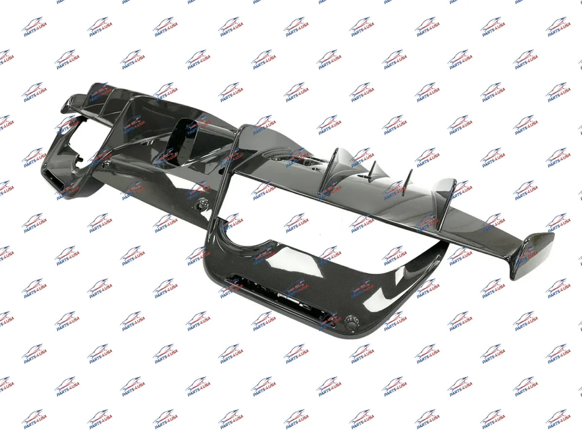 Ferrari 488 PISTA Rear diffuser Carbon Glossy finish OEM Part number: 796698 - Carbon fiber diffuser