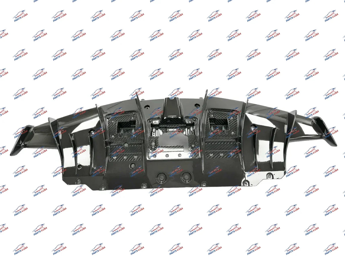Ferrari 488 PISTA Rear diffuser Carbon Glossy finish OEM Part number: 796698 - Carbon fiber diffuser