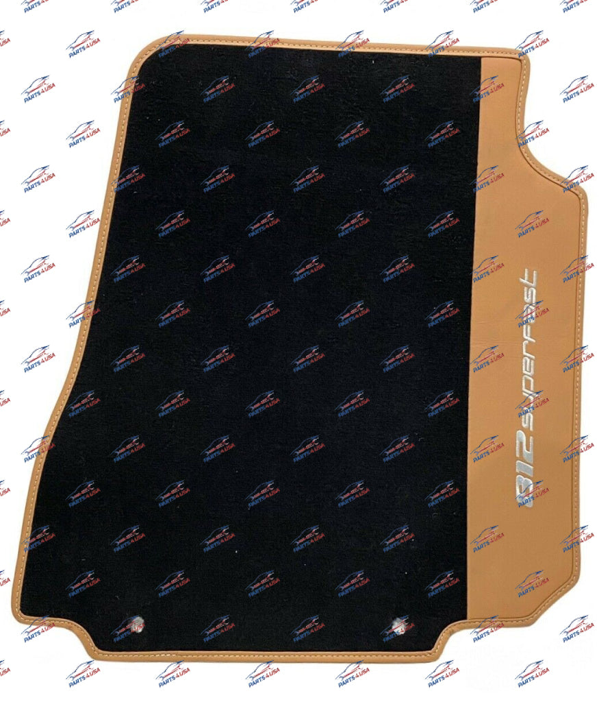 Ferrari 812 Superfast Floor Matt Black With Camel Oem Part