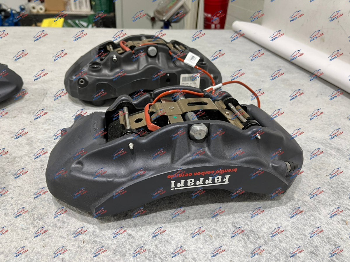 Ferrari California Brake Set Caliper And Brake Pads Of 4 Oem Part
