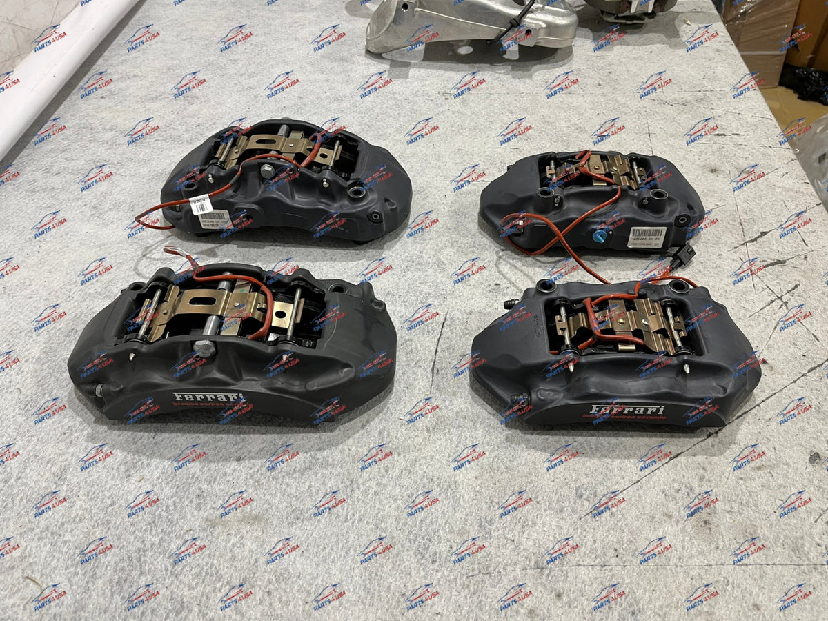Ferrari California Brake Set Caliper And Brake Pads Of 4 Oem Part