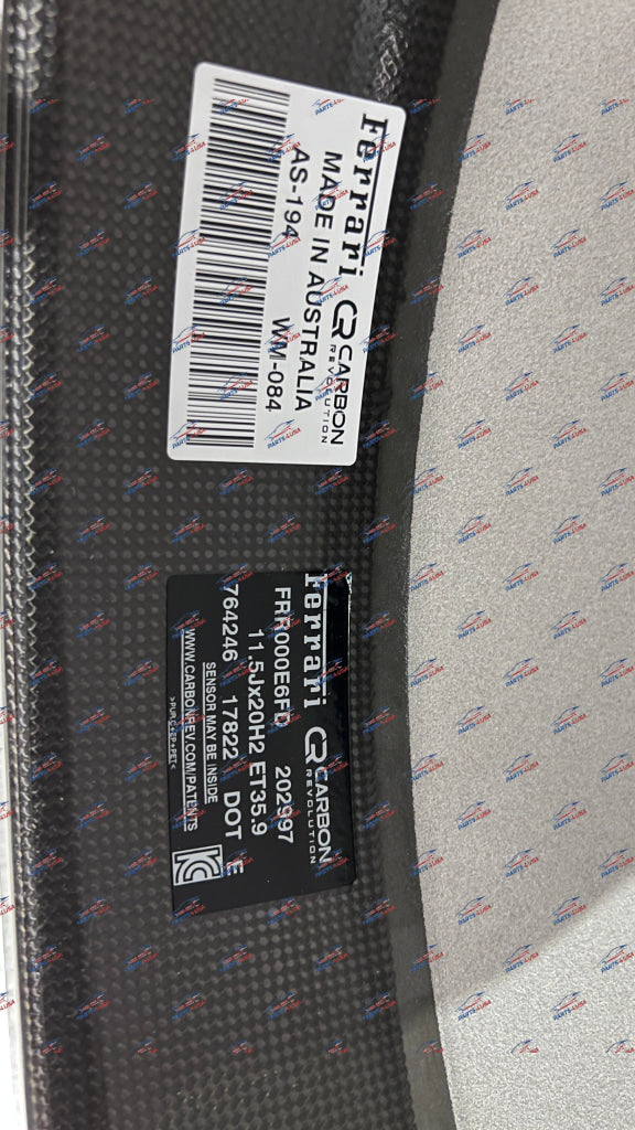 Ferrari Sf90 Stradale Carbon Fiber Wheels Set Part Number: 764246 764245