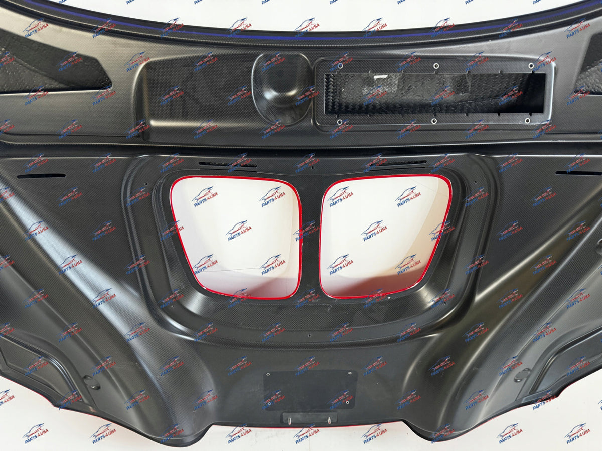 Ferrari SF90xx Stradale front hood OEM Part number: - Carbon fiber front hood