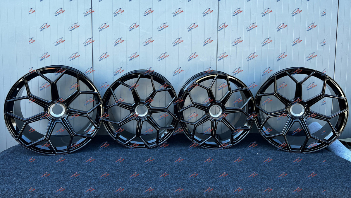 Lamborghini Aventador SVj Wheel glossy black OEM part number: 470601017BH 470601017BJ - Wheels