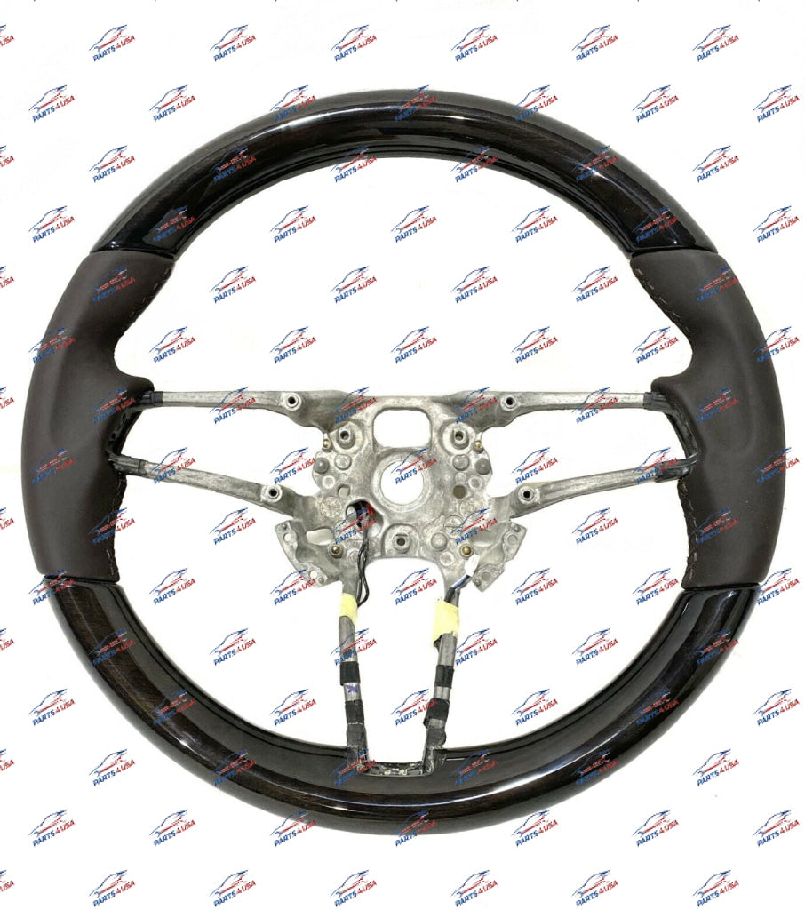 Porsche Panamera Cayenne Macan Leather Steering Wheel Oem