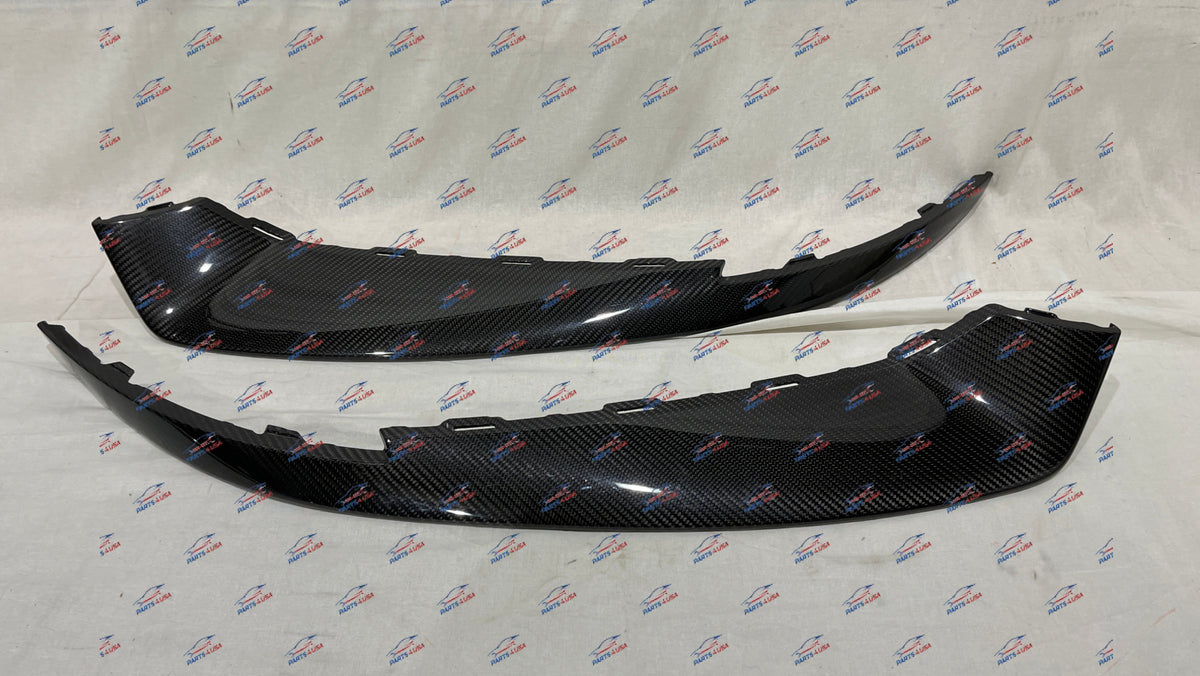 Porsche Taycan Front Lip L + R Carbon Fiber Part Number: 9J1807820B