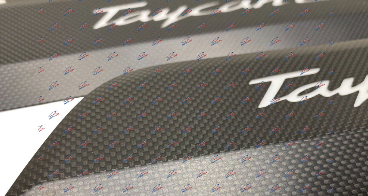 Porsche Taycan Turbo S Carbon Door Sill Kick Plate Part Number: P003206M04