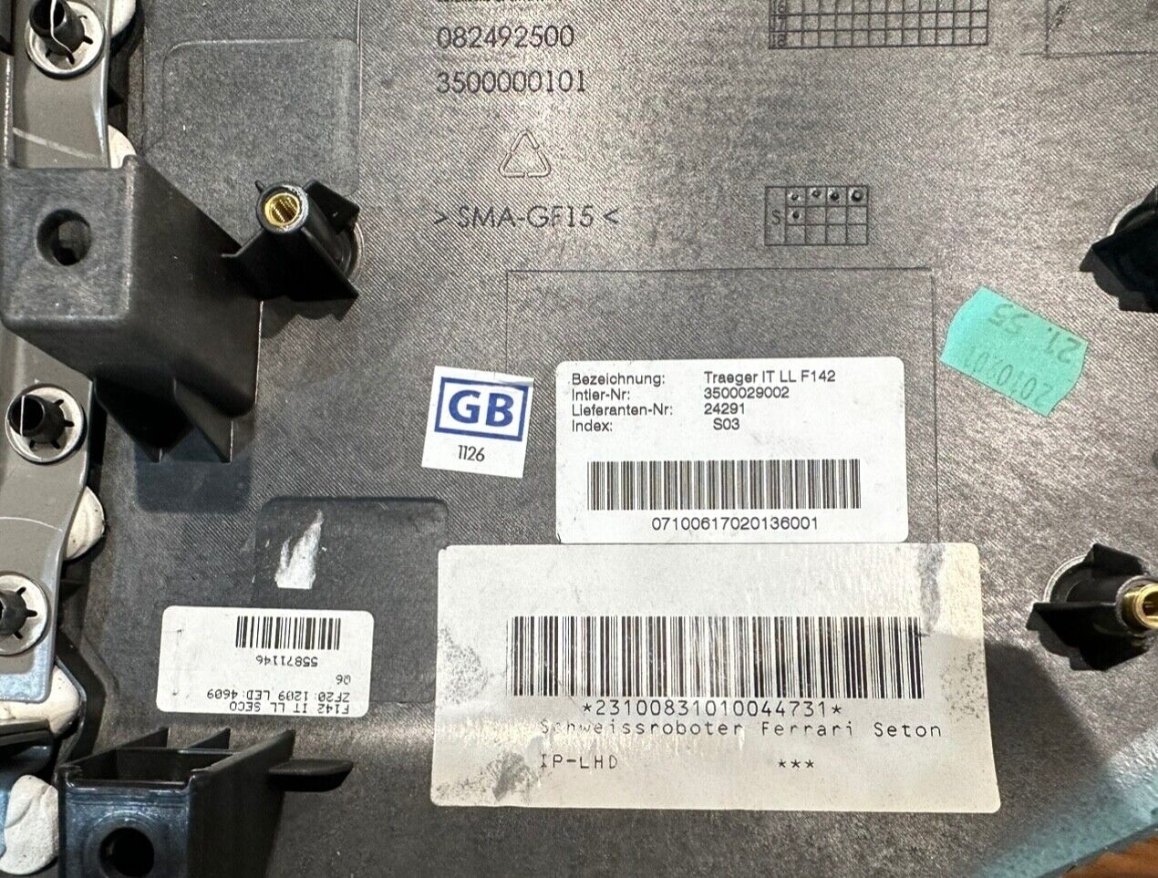 Ferrari 458 Italia dashboard Airbag cover panel, OEM, Part number: 82493006
